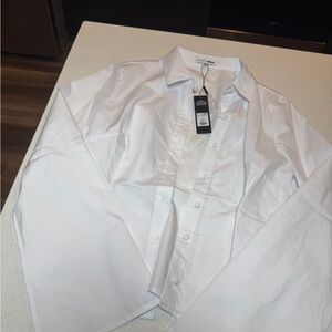 Fashion Nova Crisp White Shirt